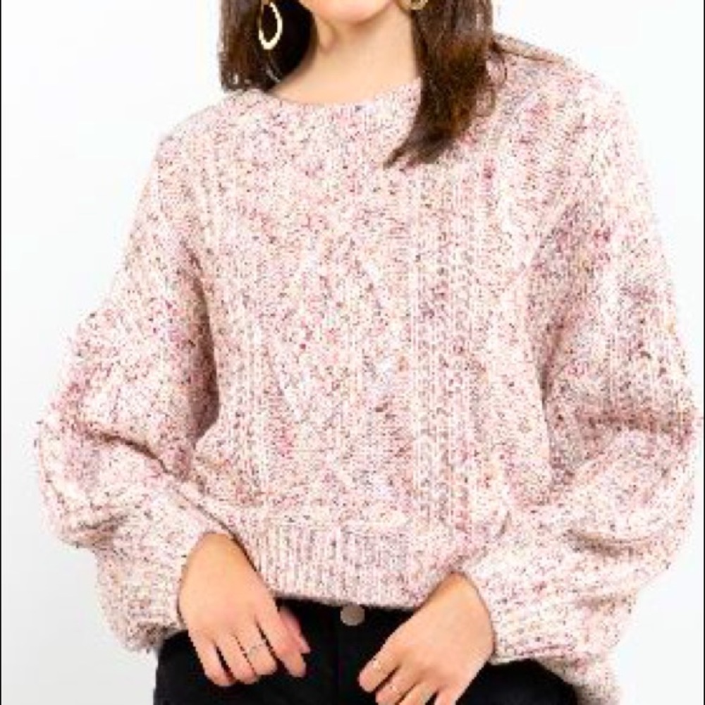 NWT POL THREE TONE SWEATER